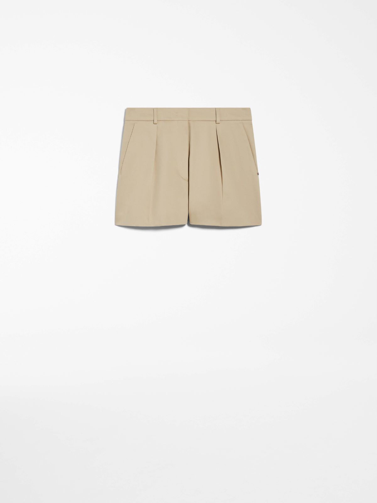 Washed cotton shorts