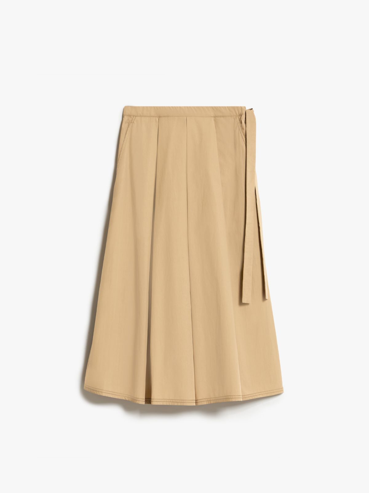 Cotton poplin skirt