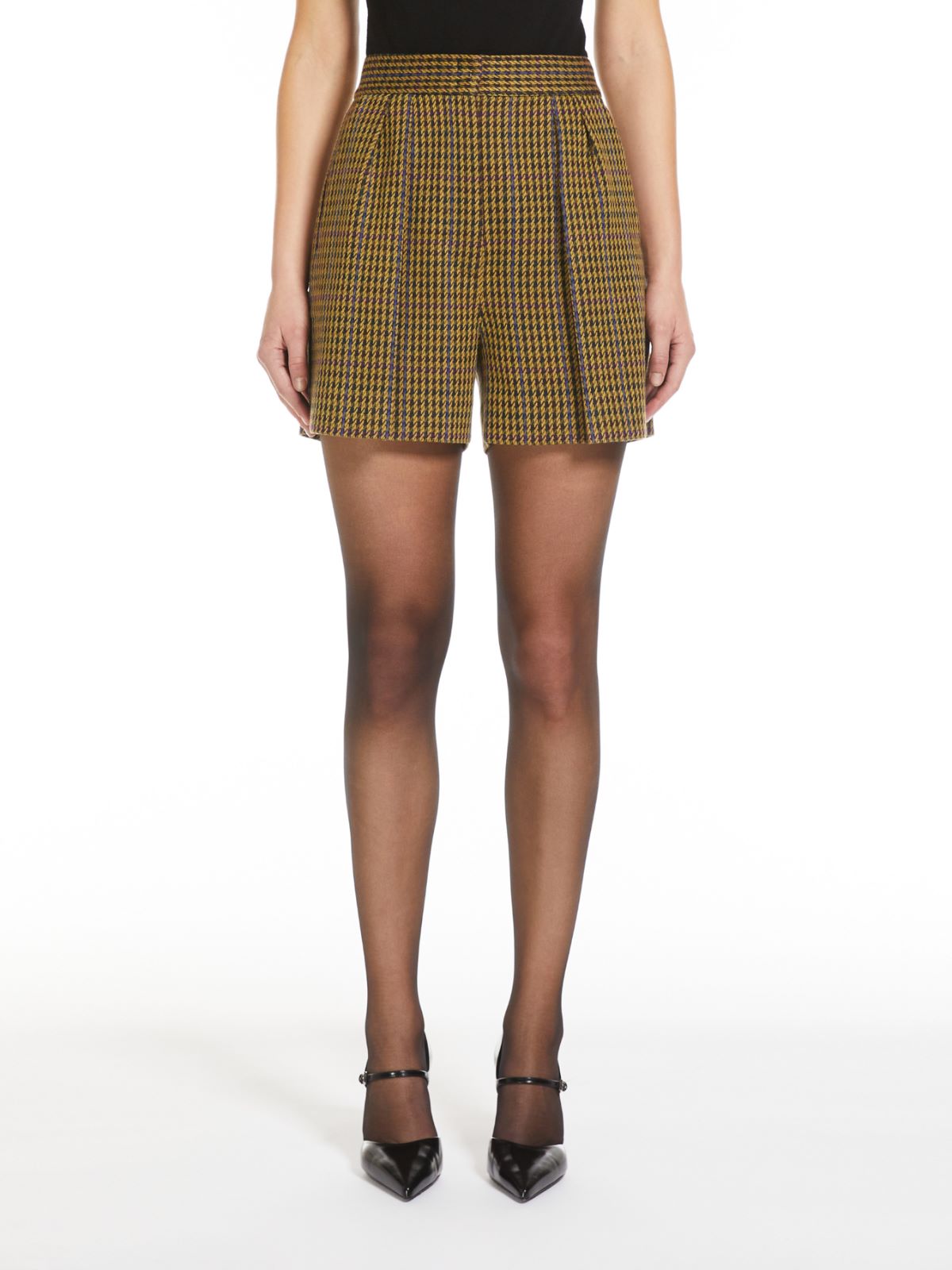 Pied de Poule jersey shorts