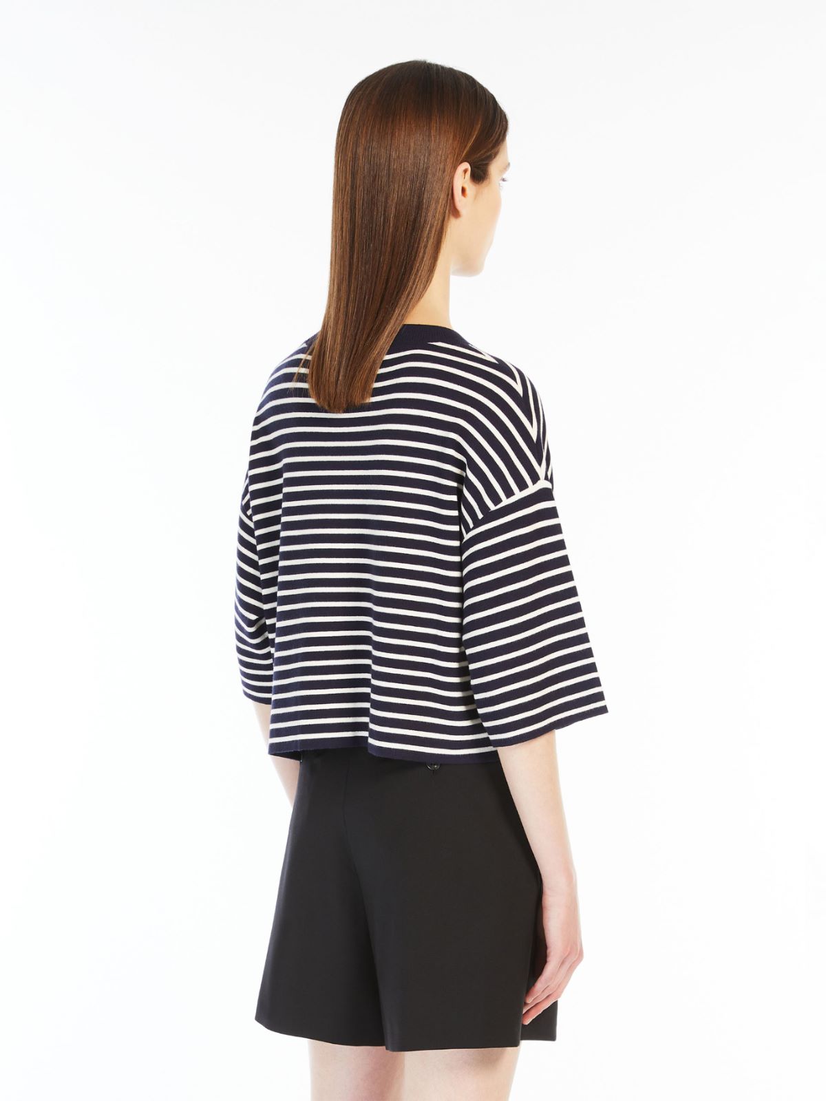 Oversized stretch viscose sweater