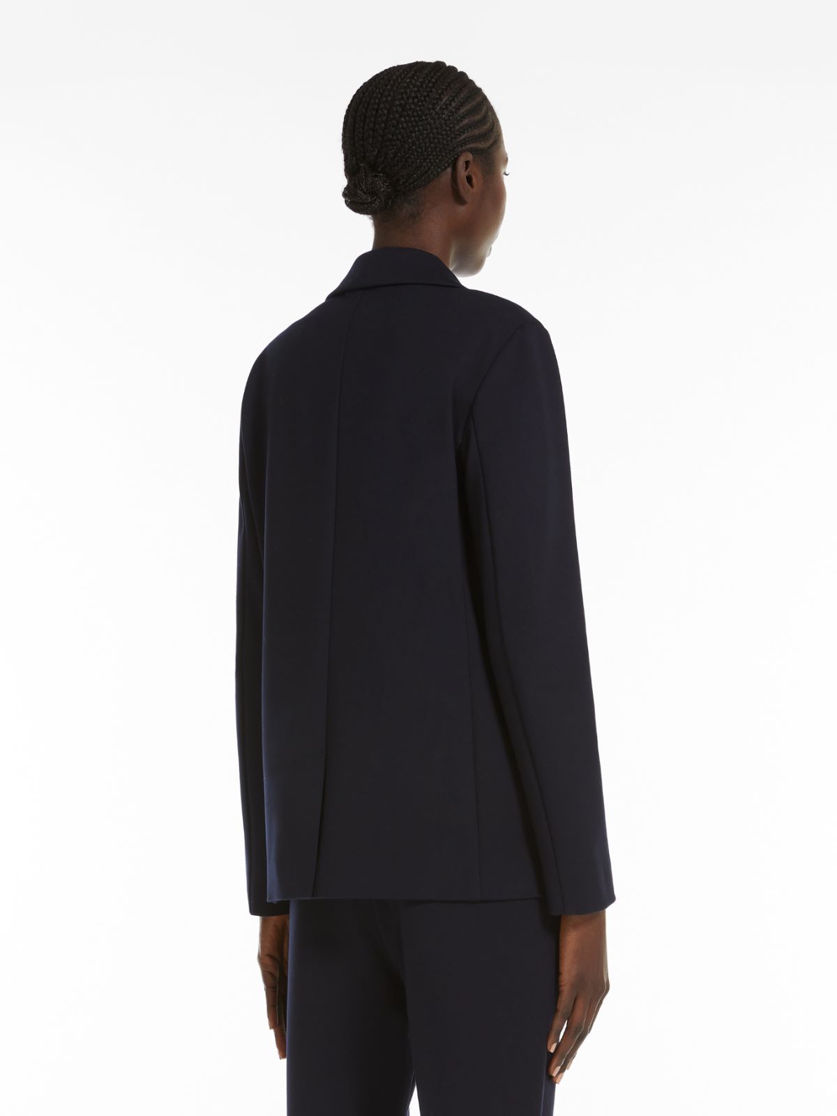 Milan-stitch jersey blazer