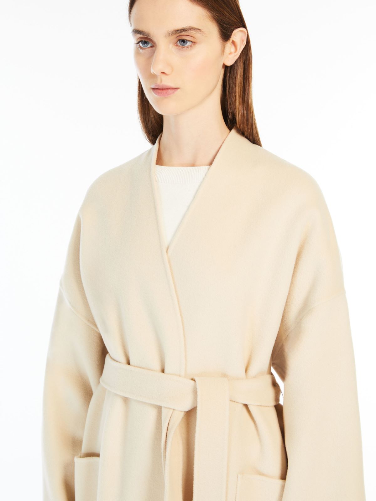 Wool robe coat
