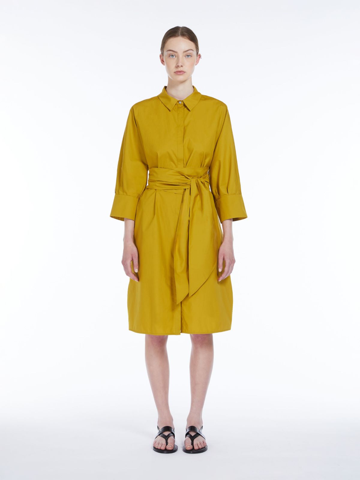 Poplin shirt dress