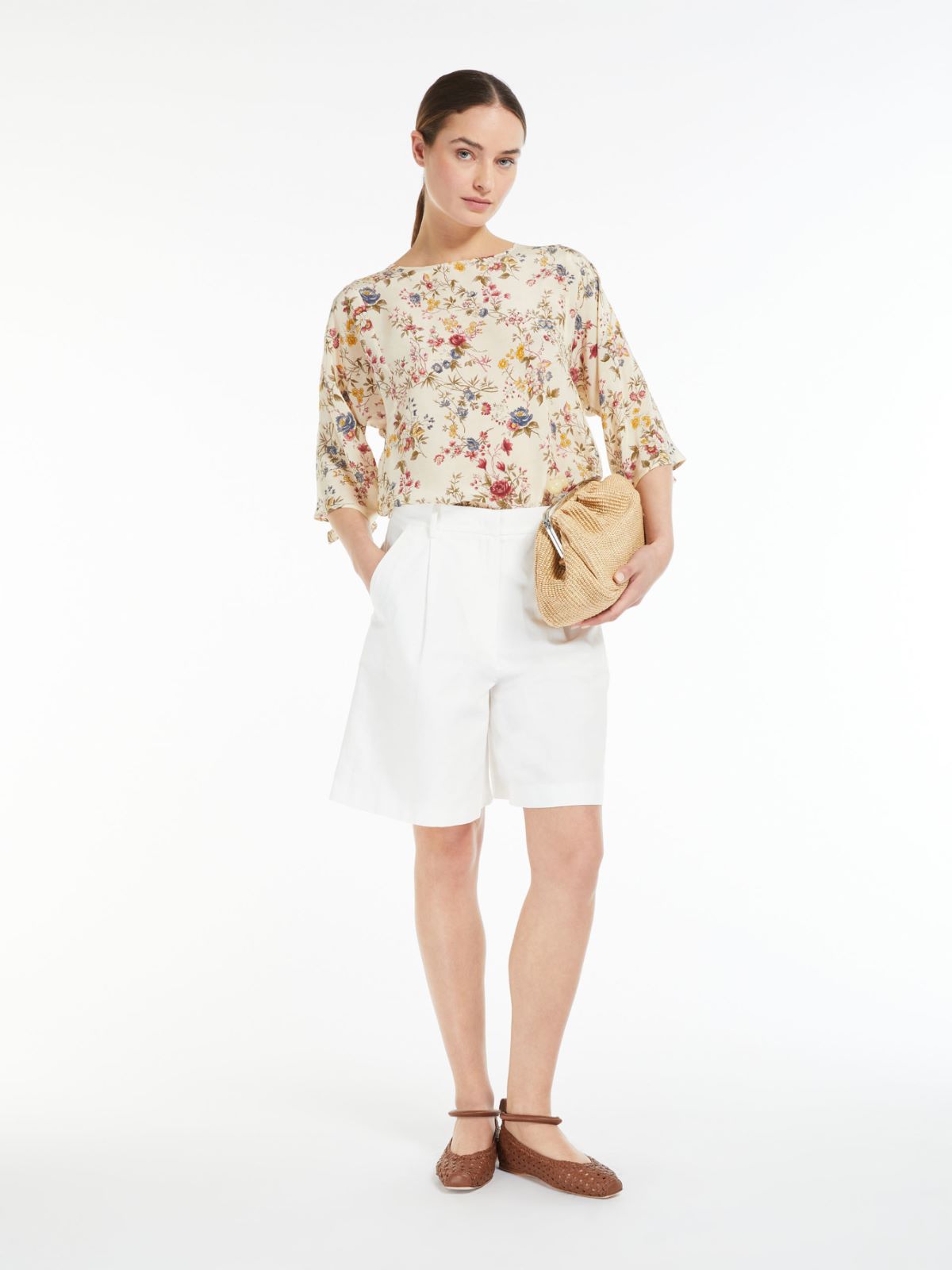 Silk crepe de chine blouse