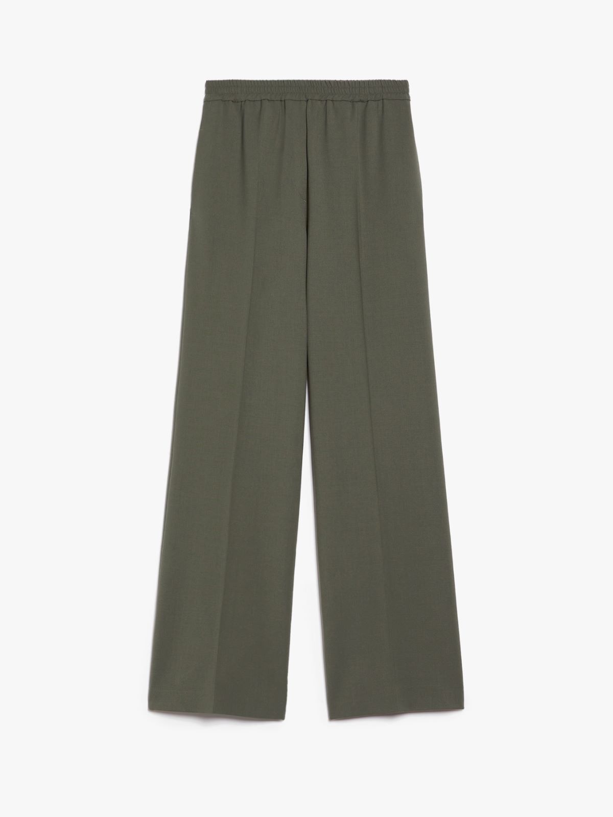 Wool gabardine trousers