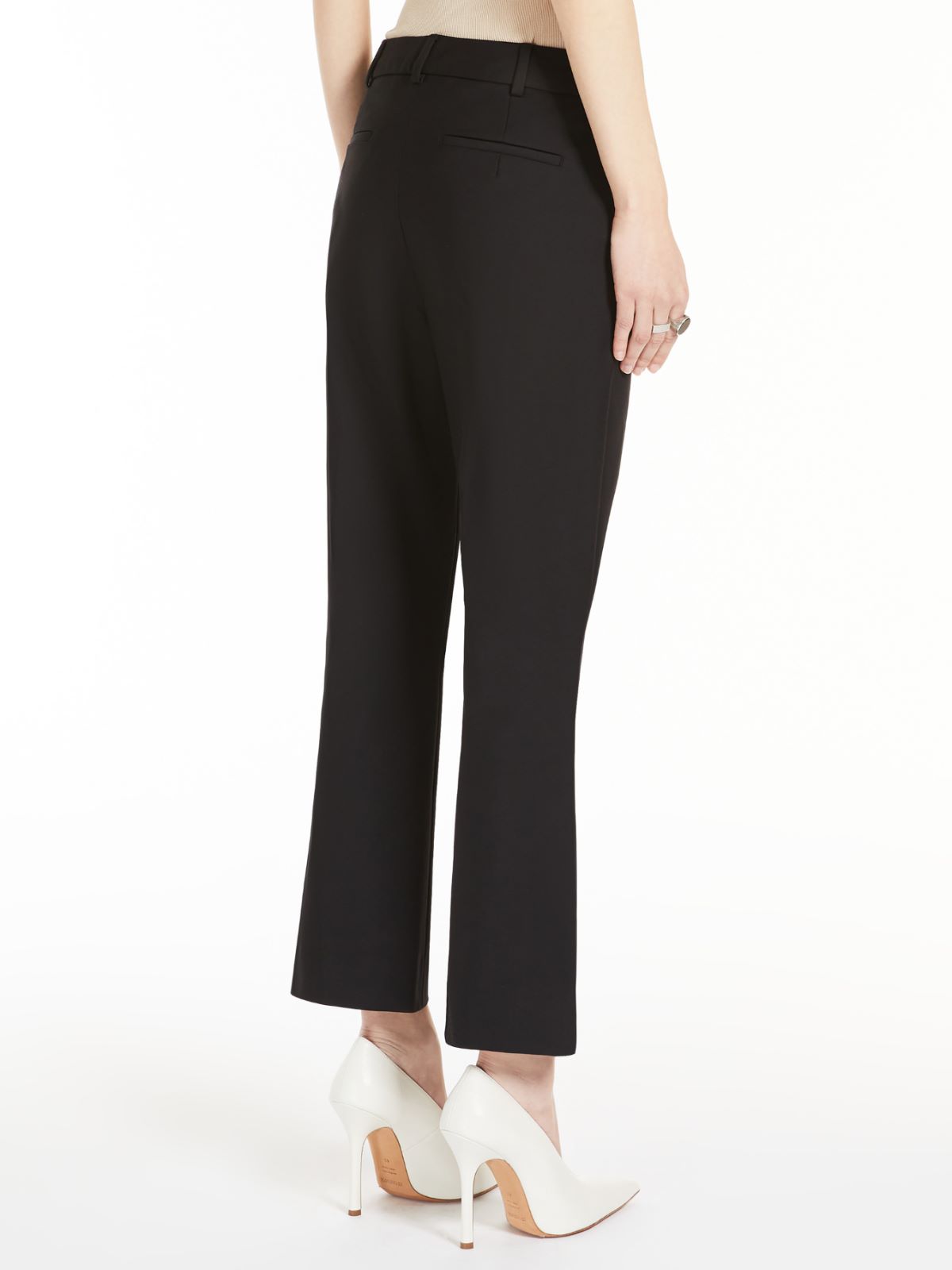 Stretch cotton trousers