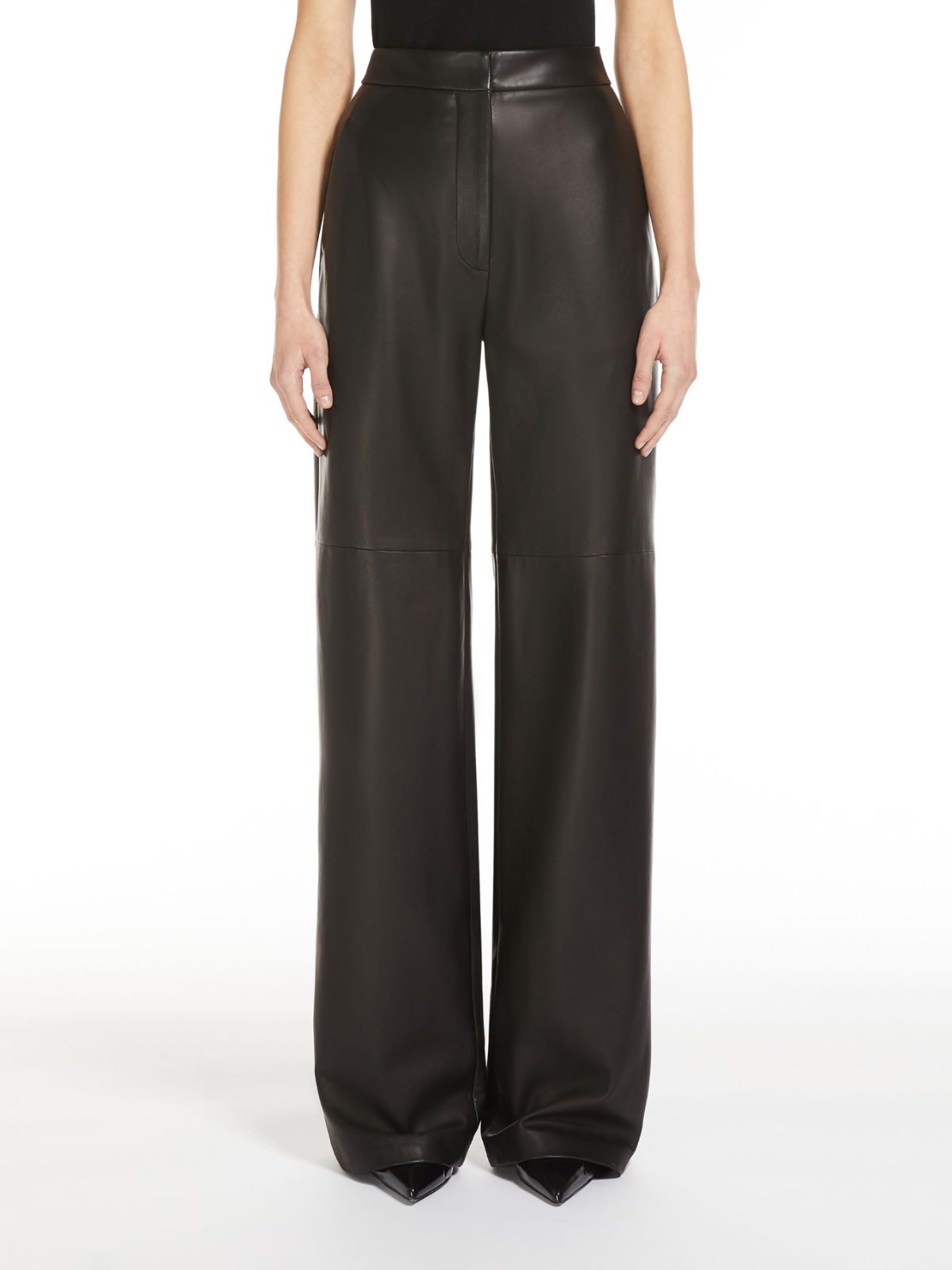 Nappa leather trousers