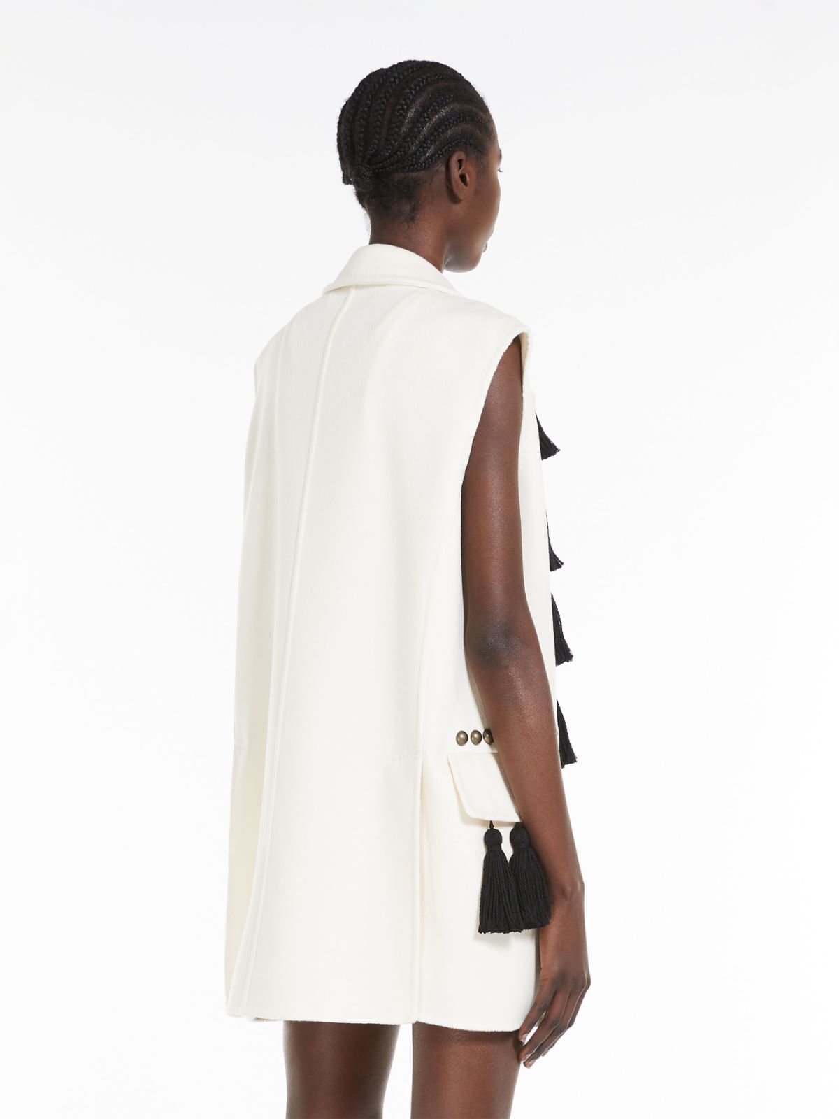 Wool and cashmere midi gilet