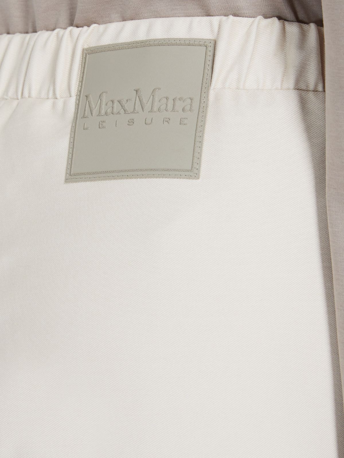 Denim-effect jersey trousers