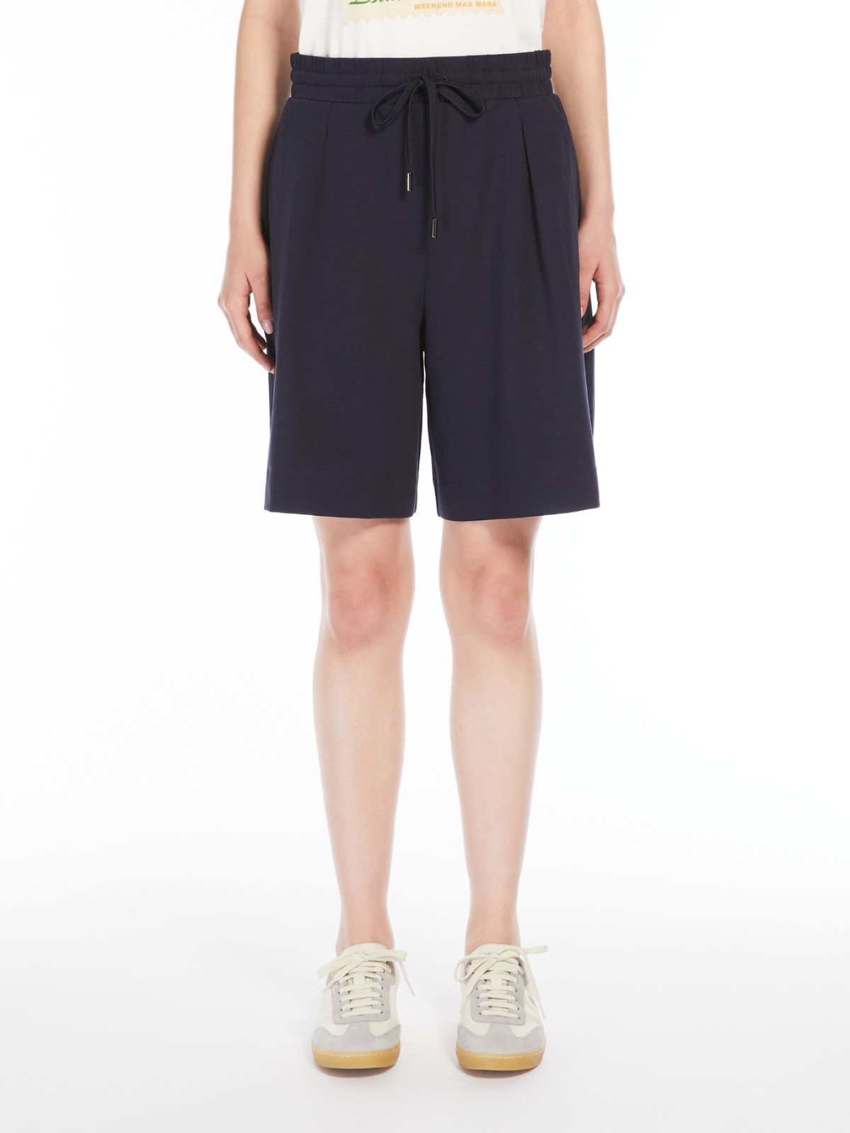 Milano-knit jersey Bermuda shorts