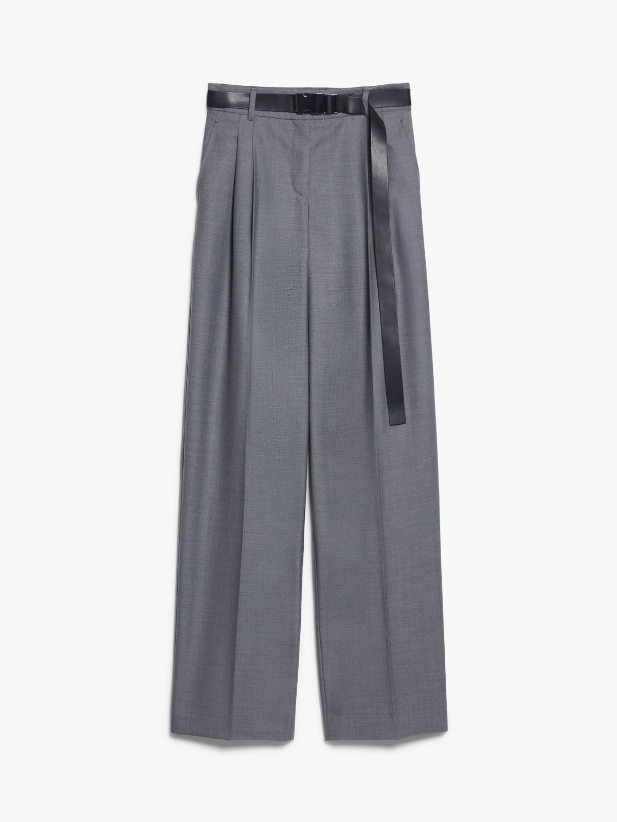 Gabardine wool trousers