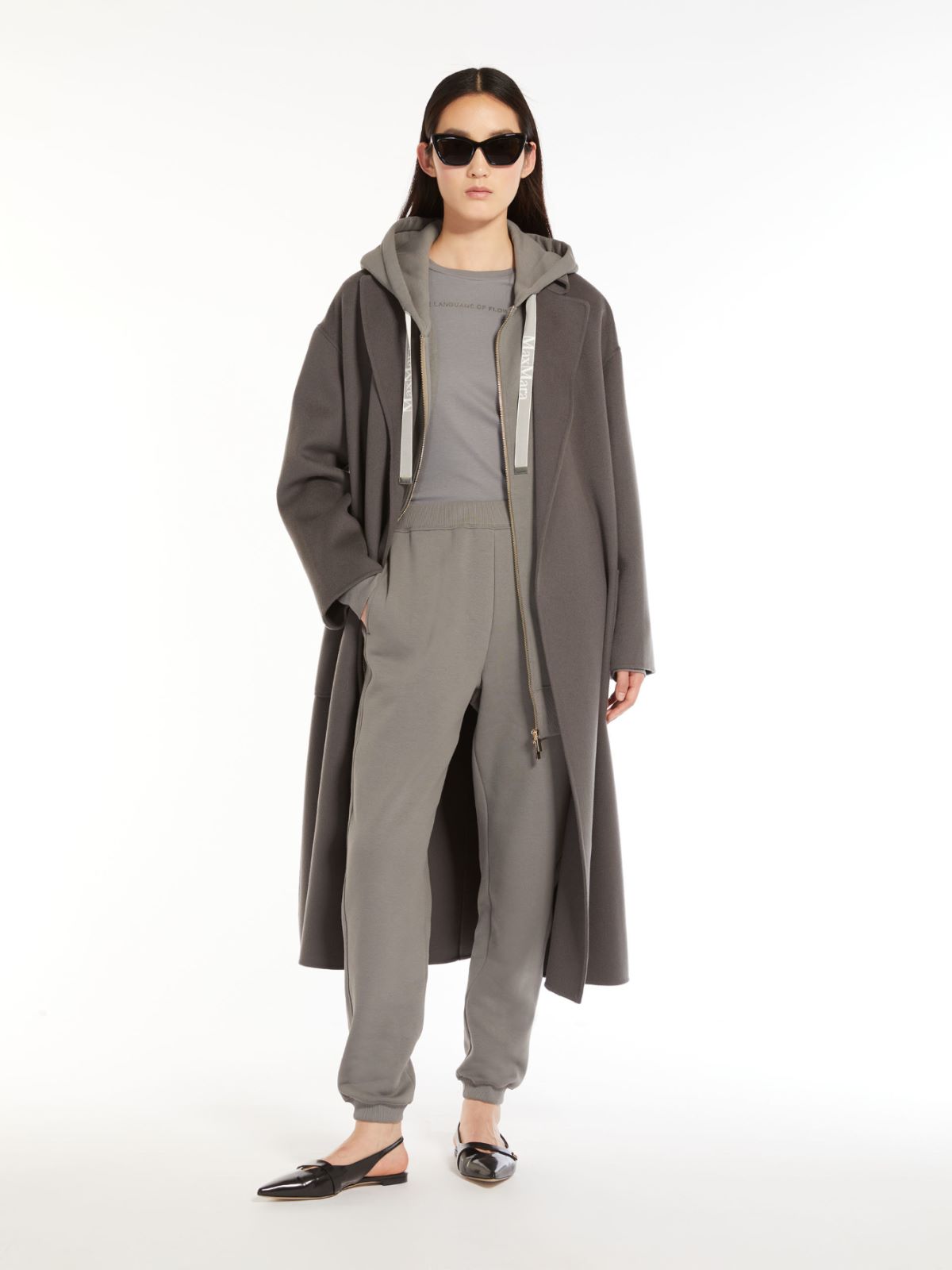 Wool robe coat