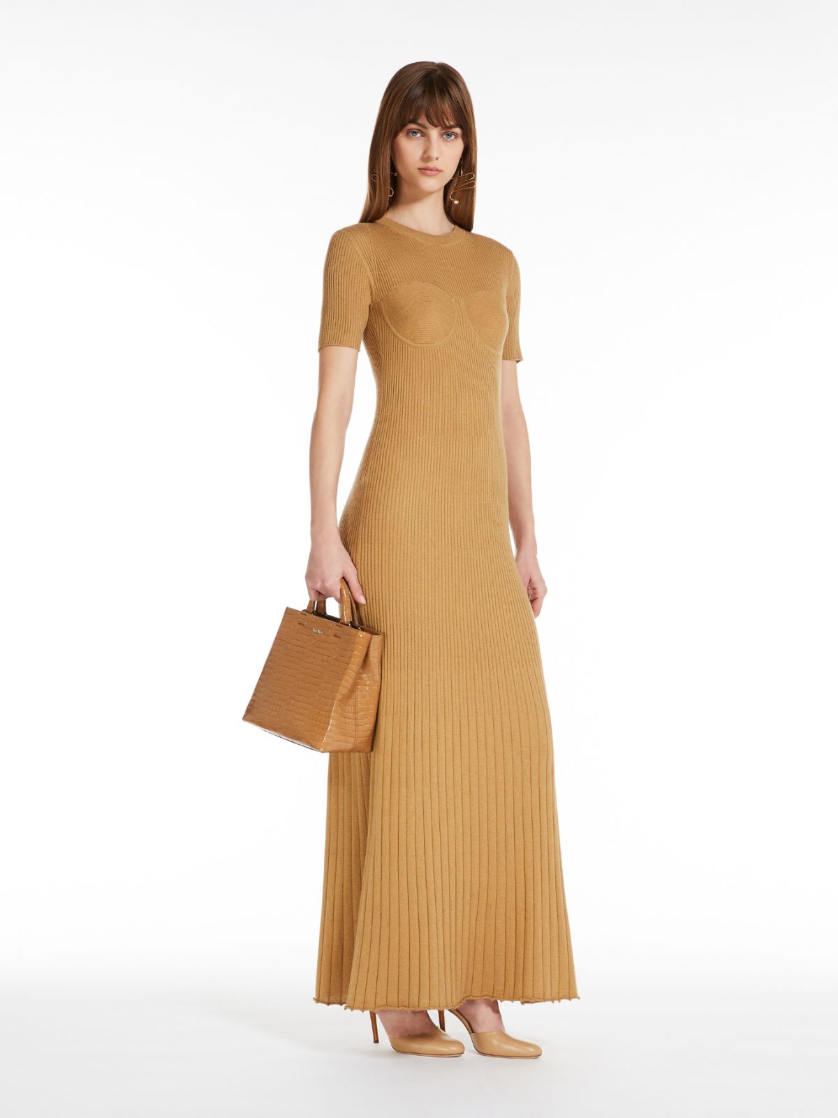 Silk and cashmere dress