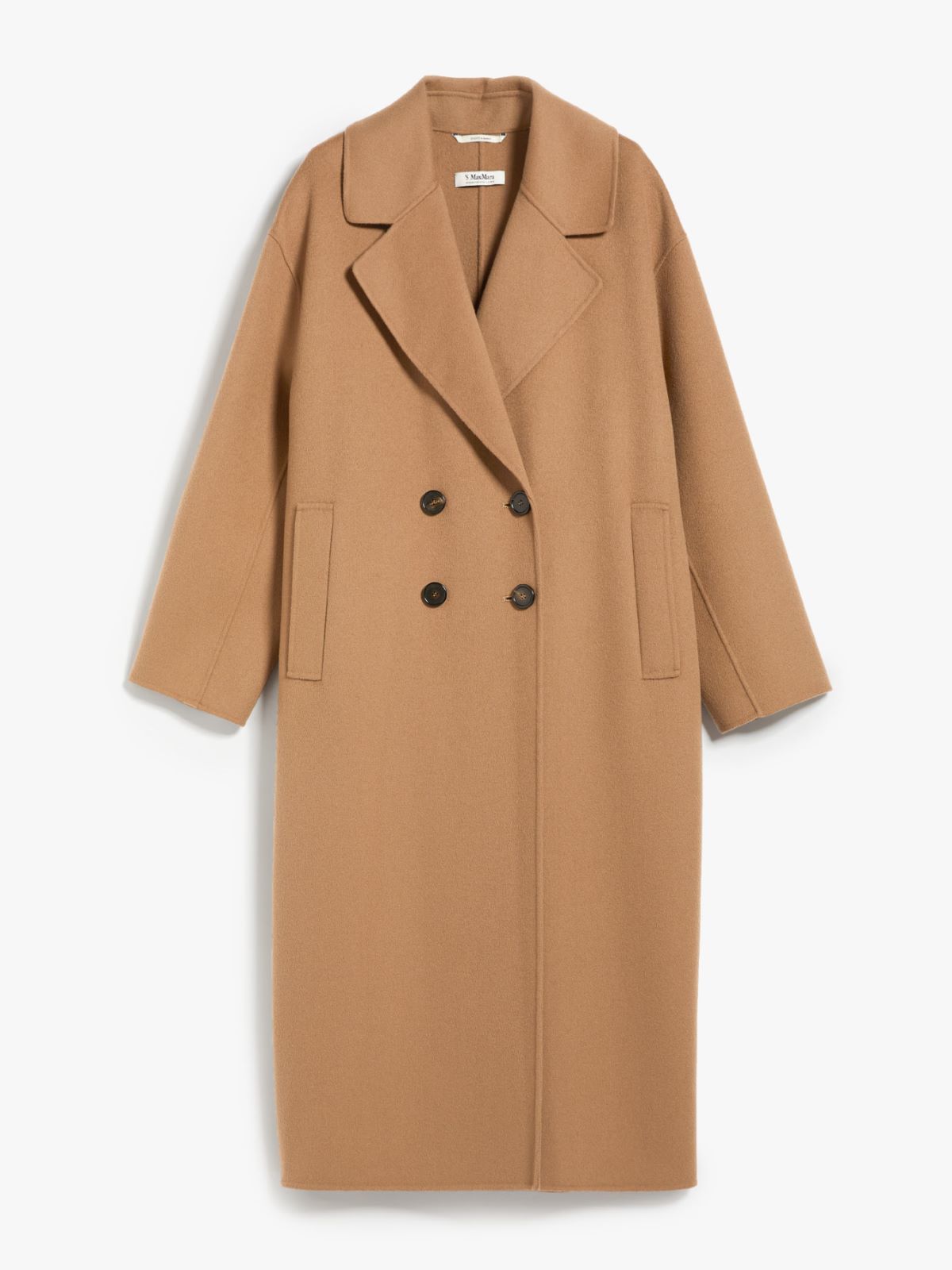 Double-breasted wool coat