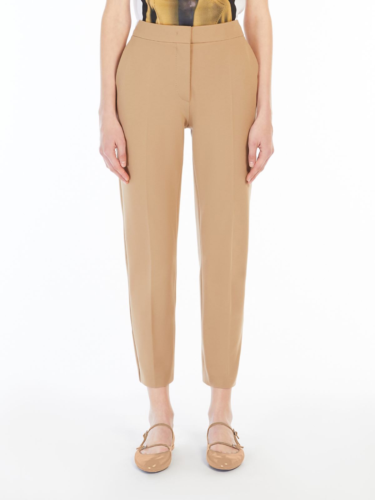 Viscose jersey trousers