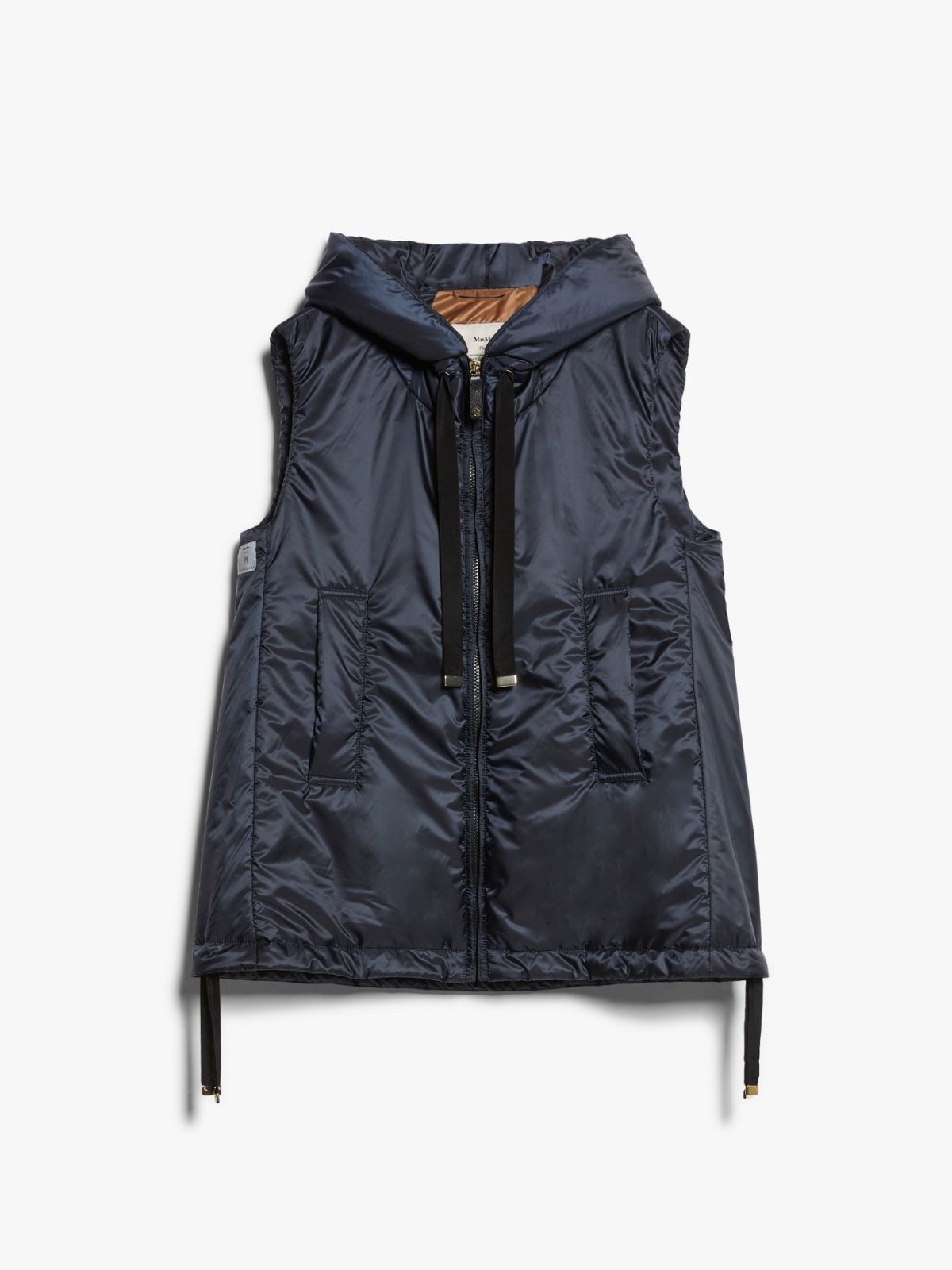 Water-repellent technical canvas gilet