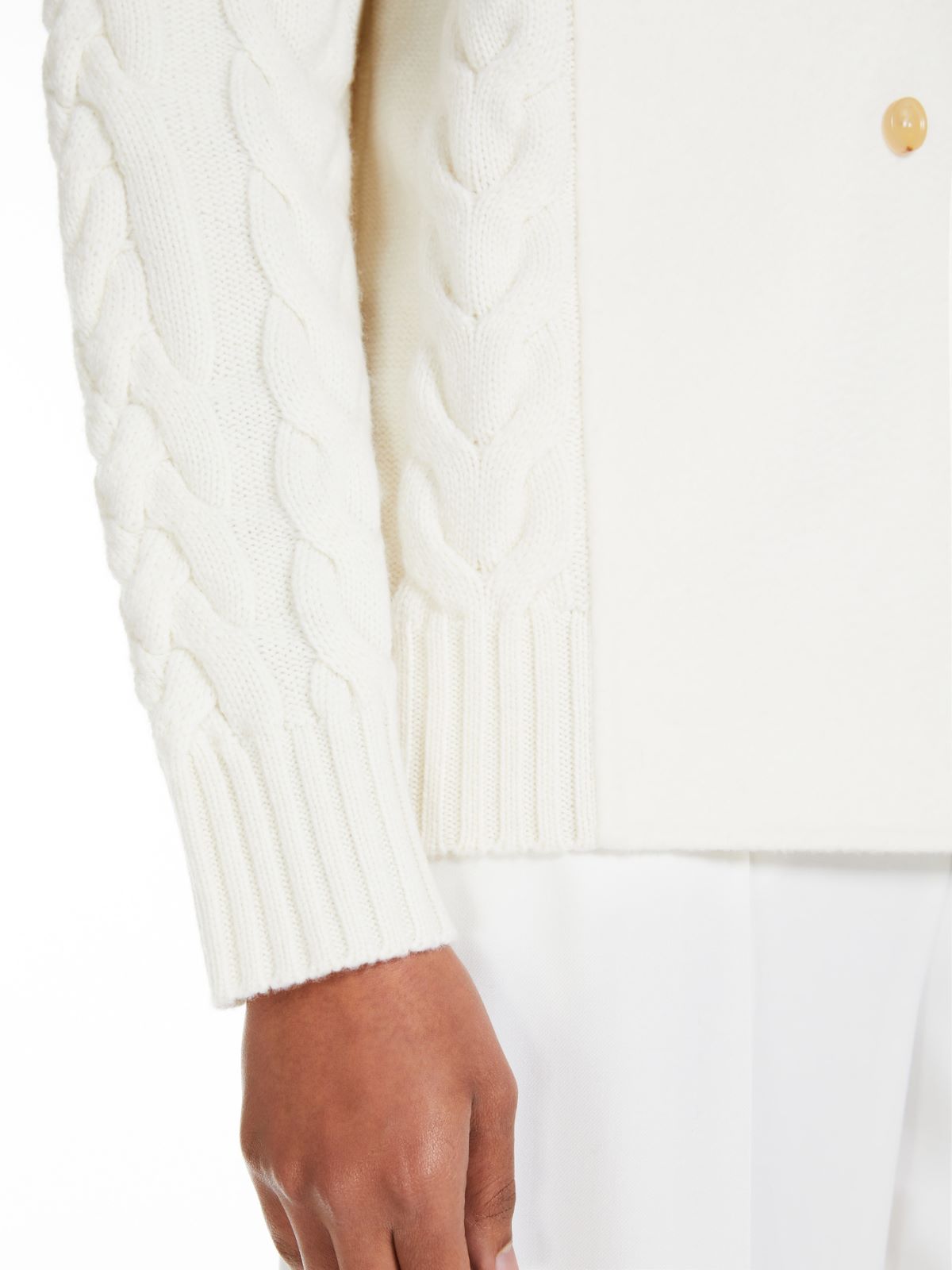 Wool and cashmere pea coat