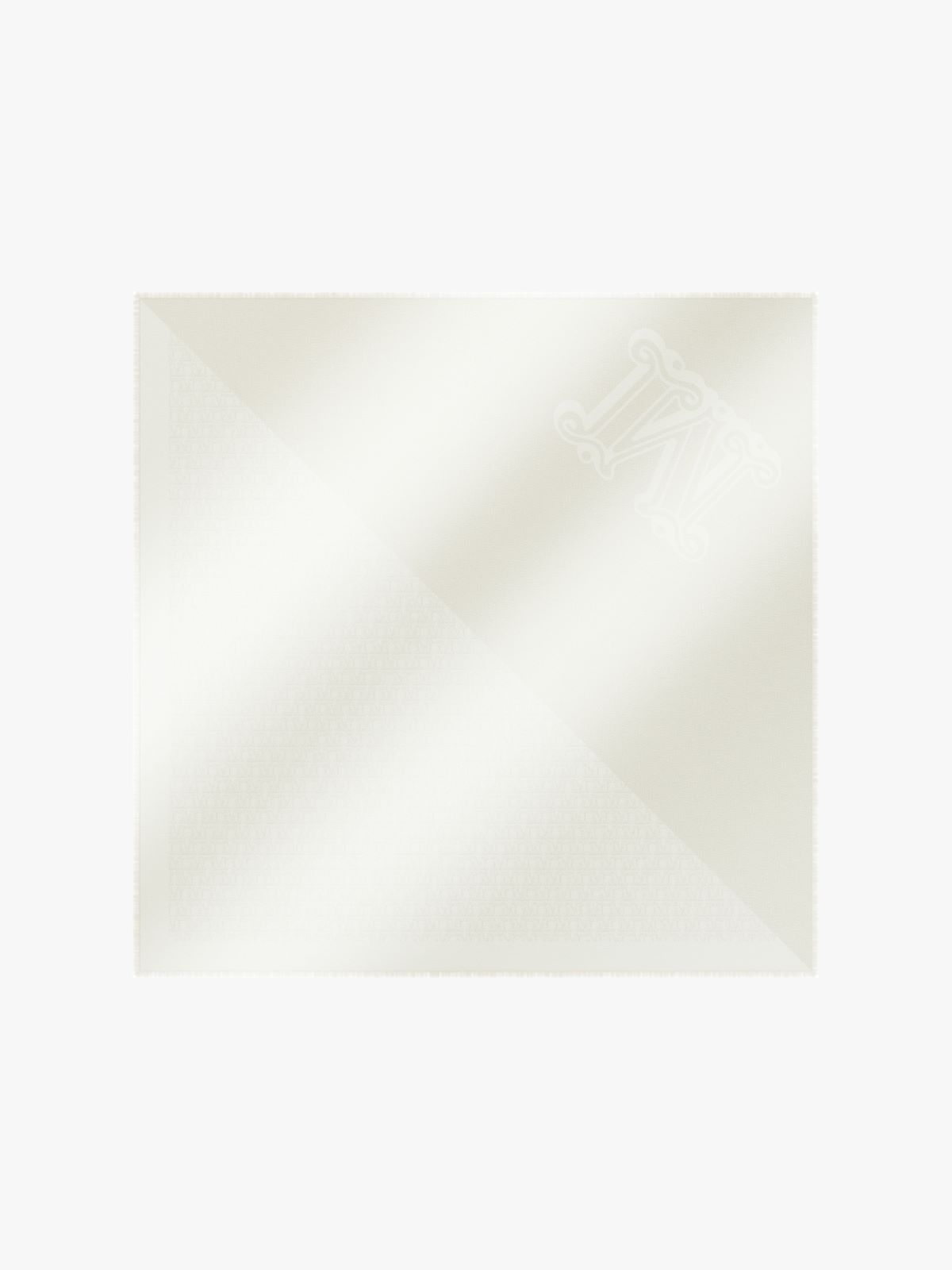 Jacquard-knit silk and cotton shawl