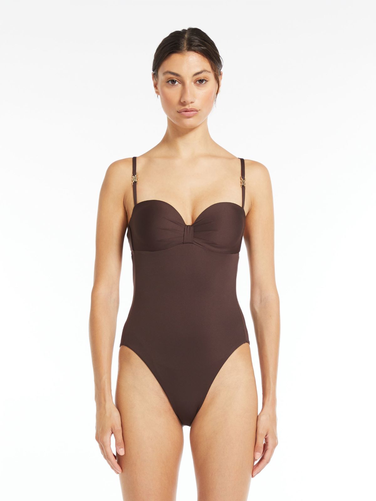 Jersey one-piece swimsuit