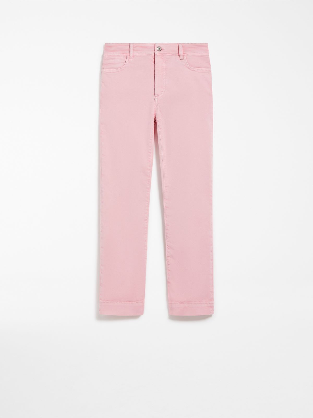 Denim mini flare trousers