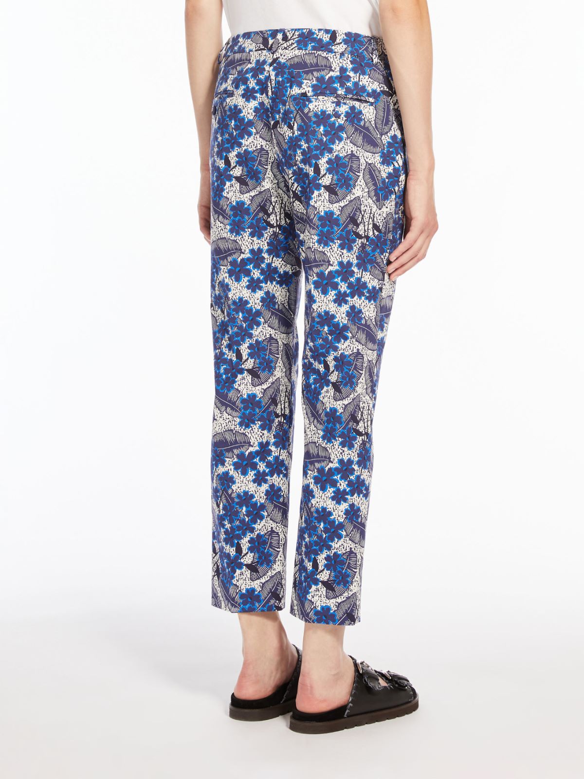 Cotton faille trousers