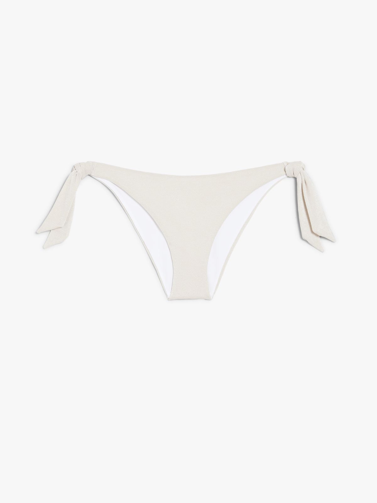 Jersey and lurex bikini bottoms