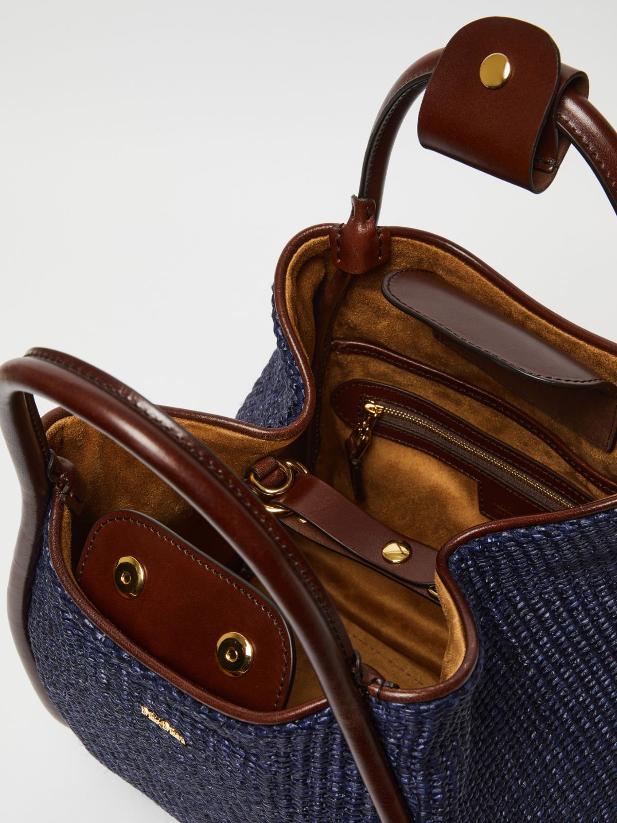 Small raffia Marine bag