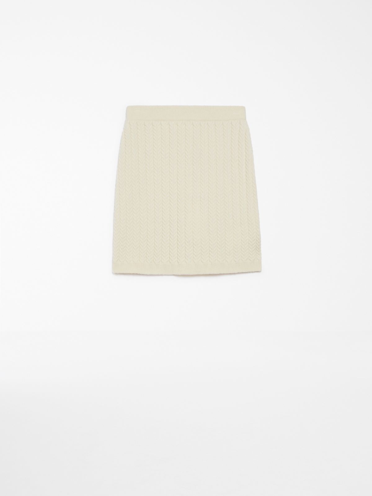Soft knit mini skirt