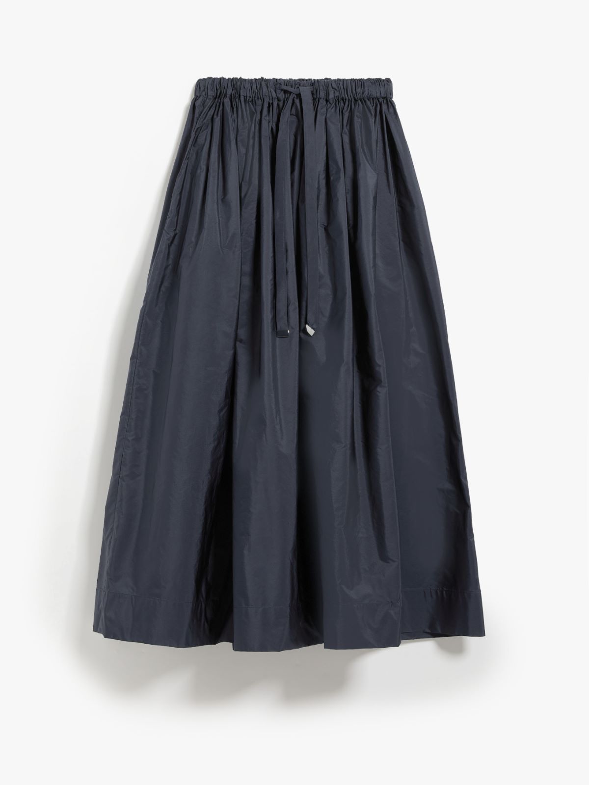 Taffeta drawstring skirt