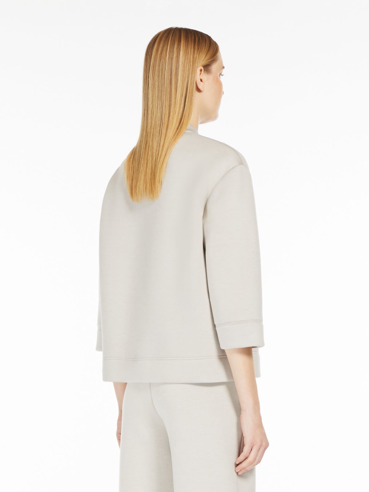 Bomber jacket in scuba jersey