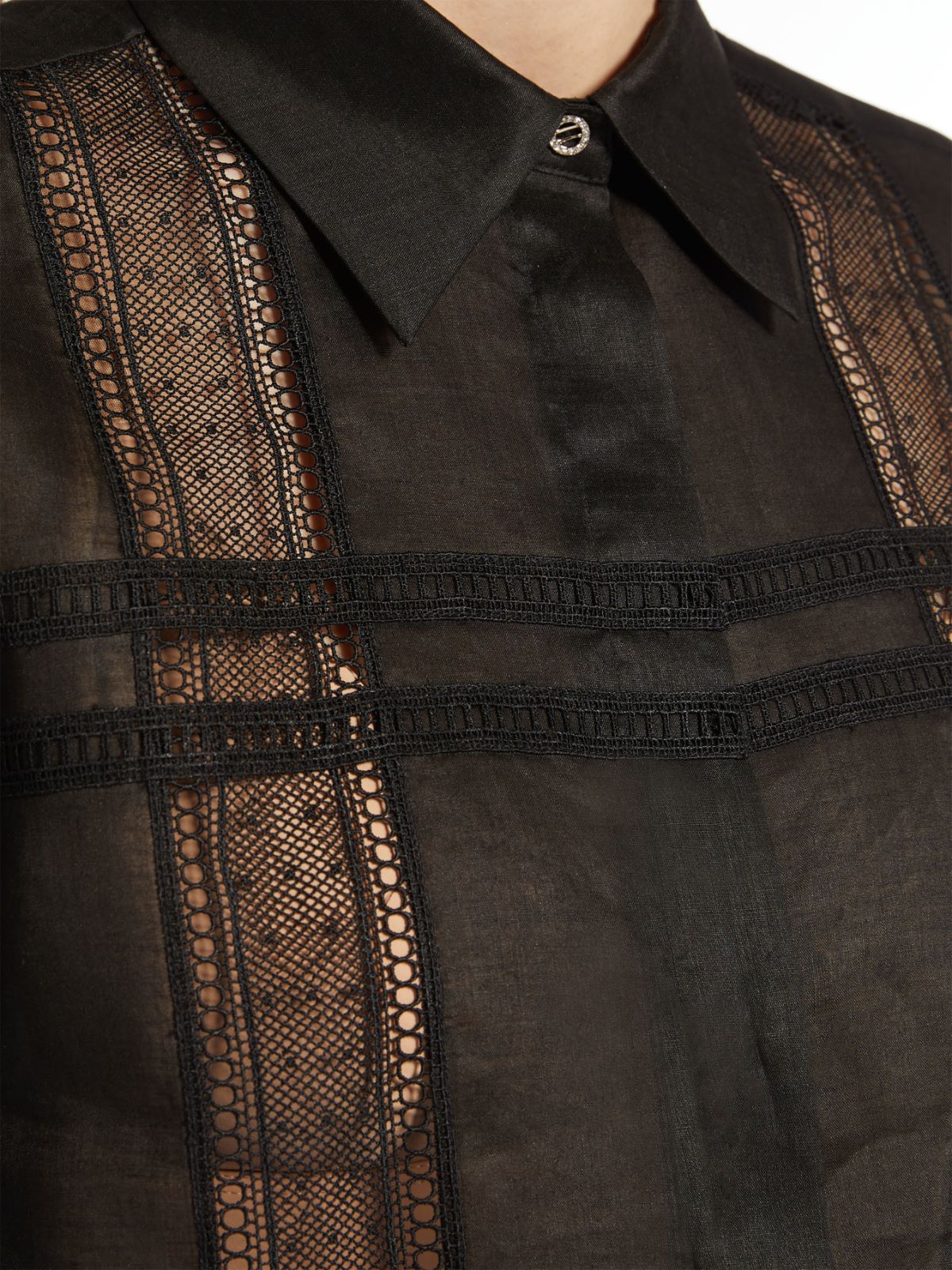 Ramie loose-fit shirt