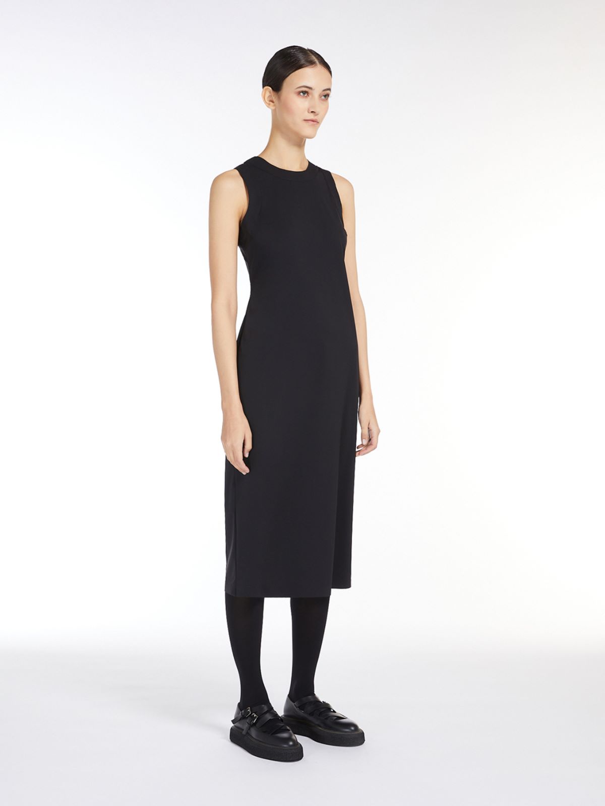 Technical jersey slim-fit dress