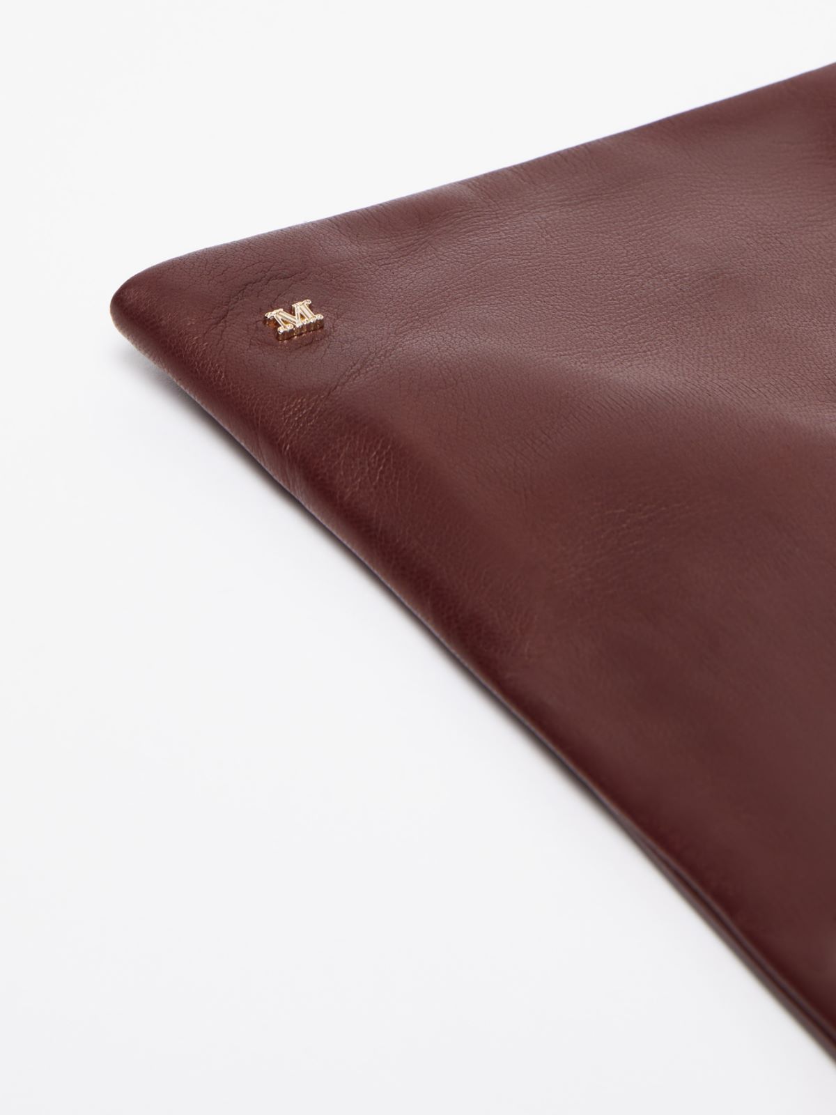 Long nappa-leather gloves