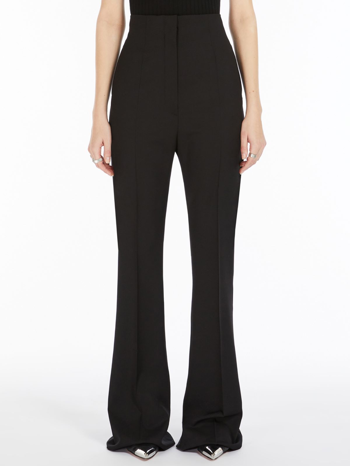 Slim and flared trousers