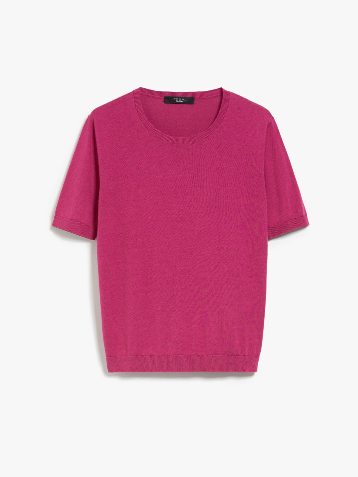Silk and cotton yarn T-shirt