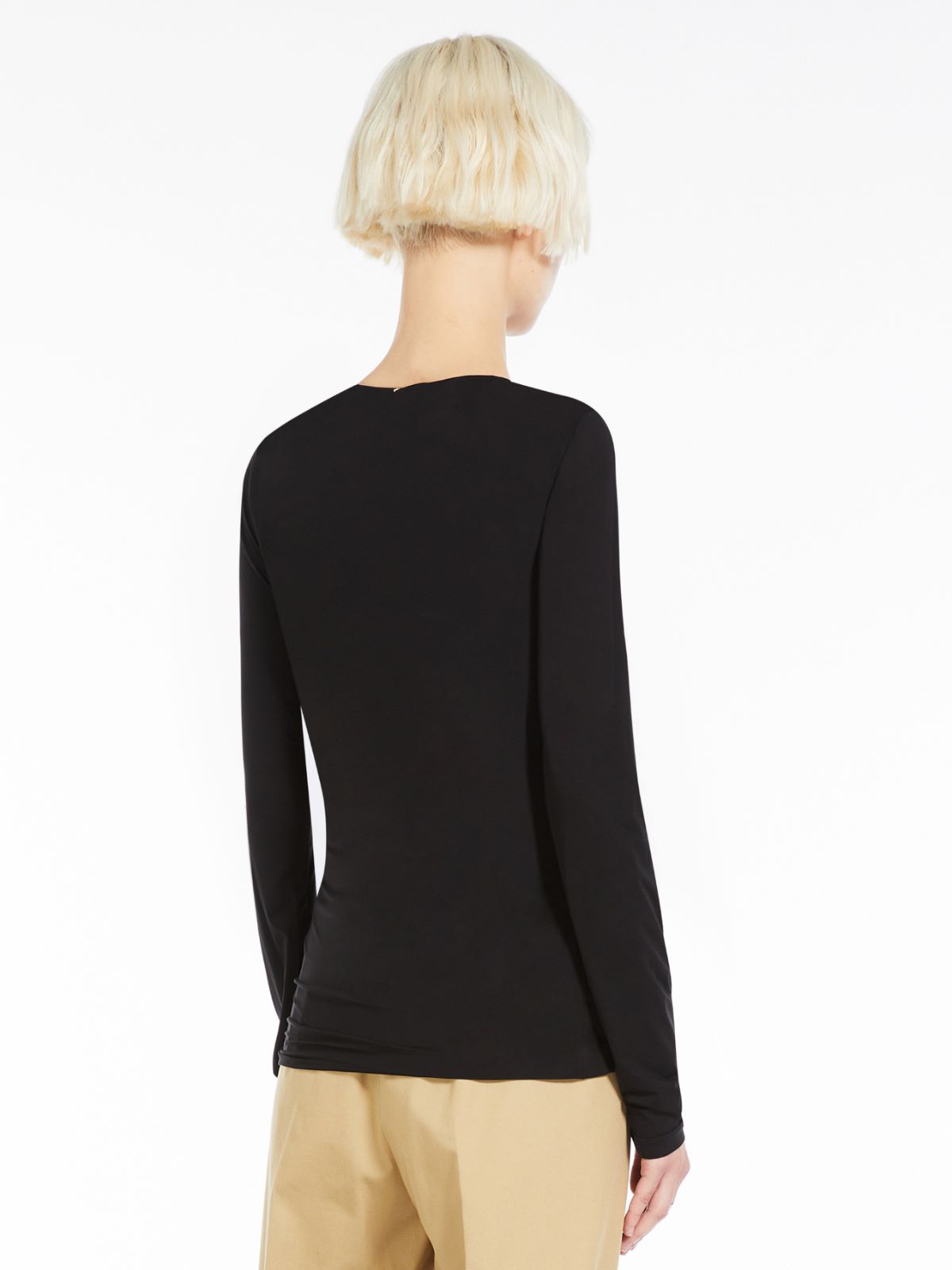 Skin-tight jersey T-shirt