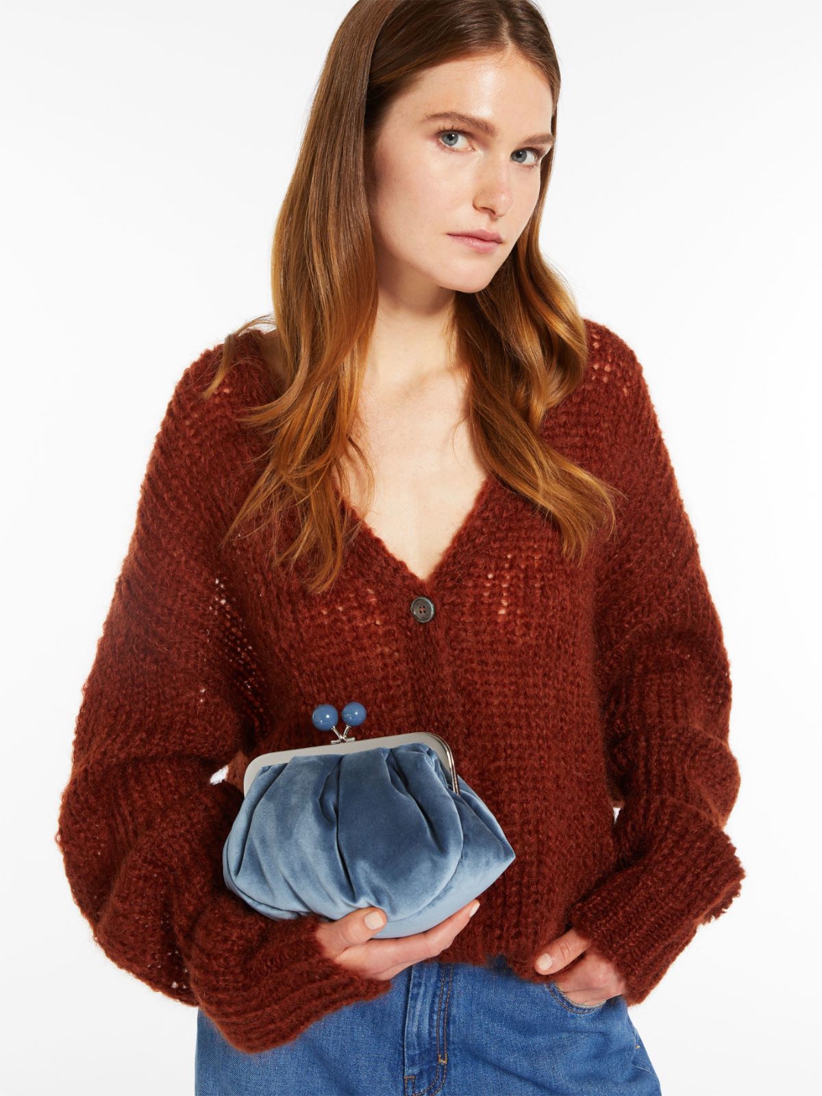 Small velvet Pasticcino Bag