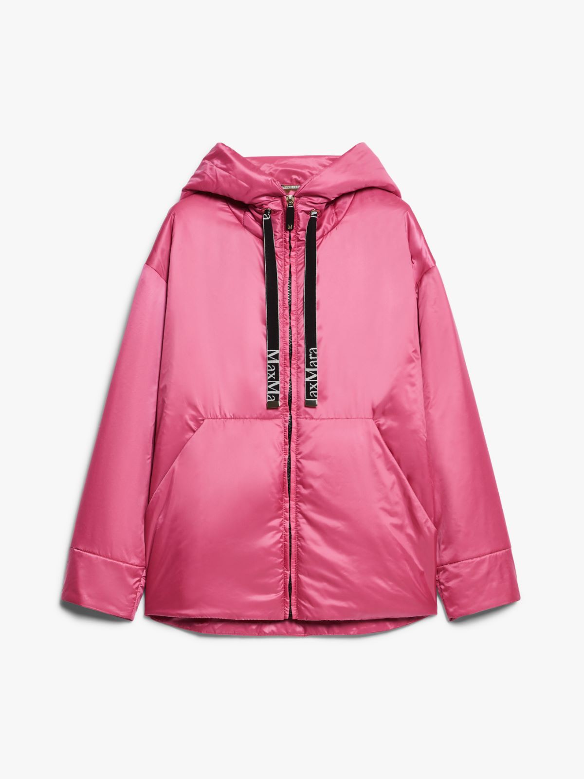 Technical canvas padded sweatshirt