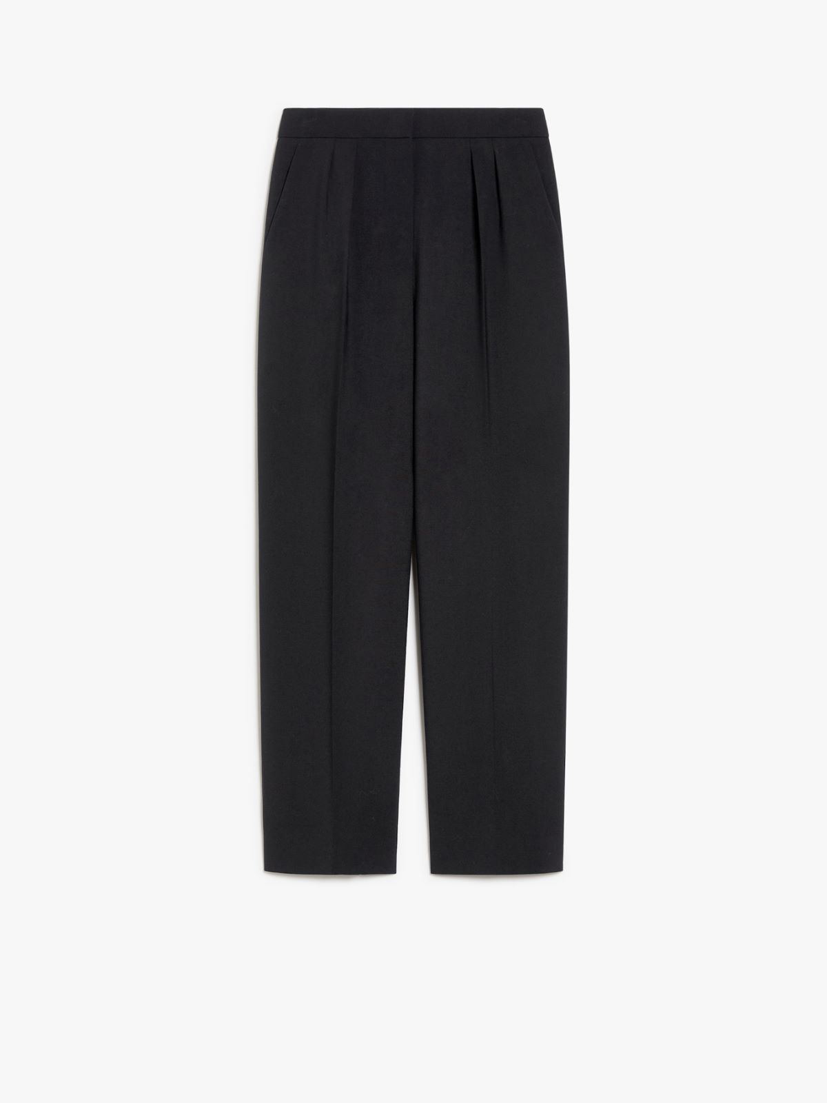 Slim-fit, stretch-wool trousers