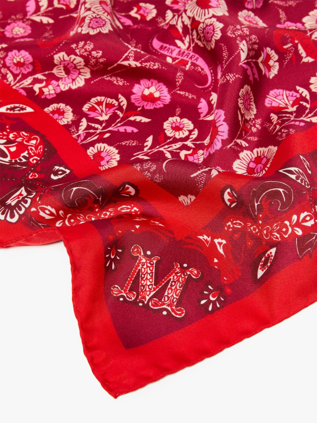 Printed silk scarf