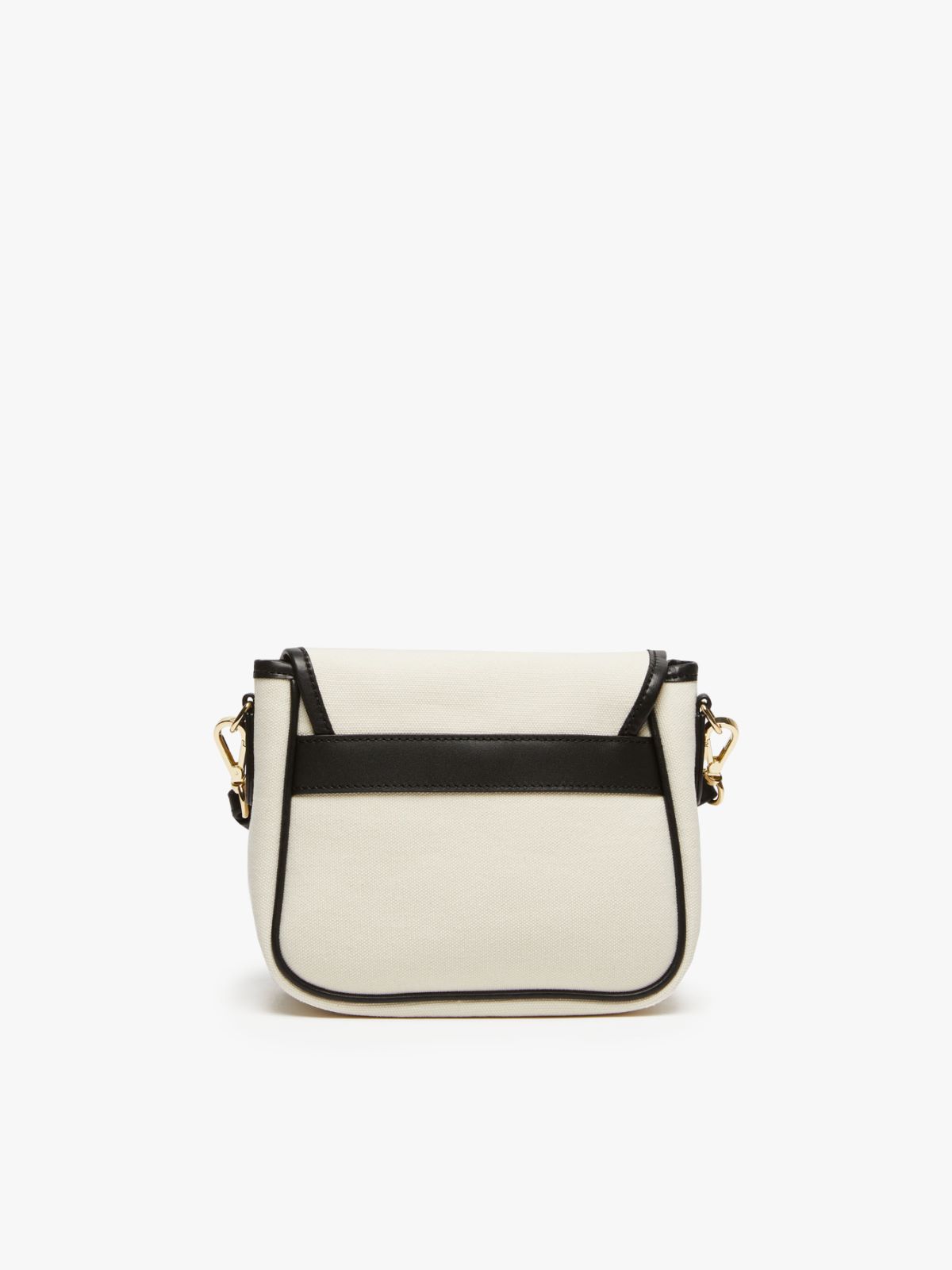 Canvas and leather shoulder bag