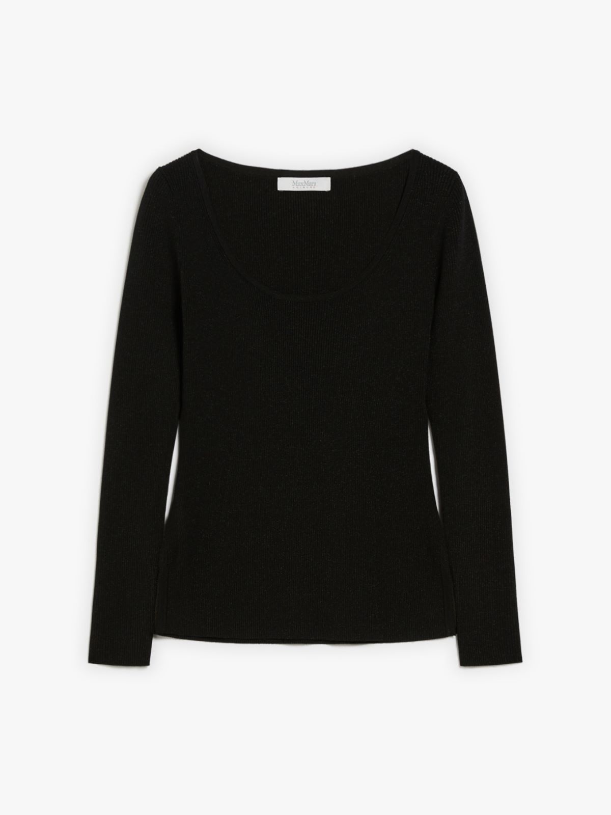 Feminine lurex and viscose yarn jumper