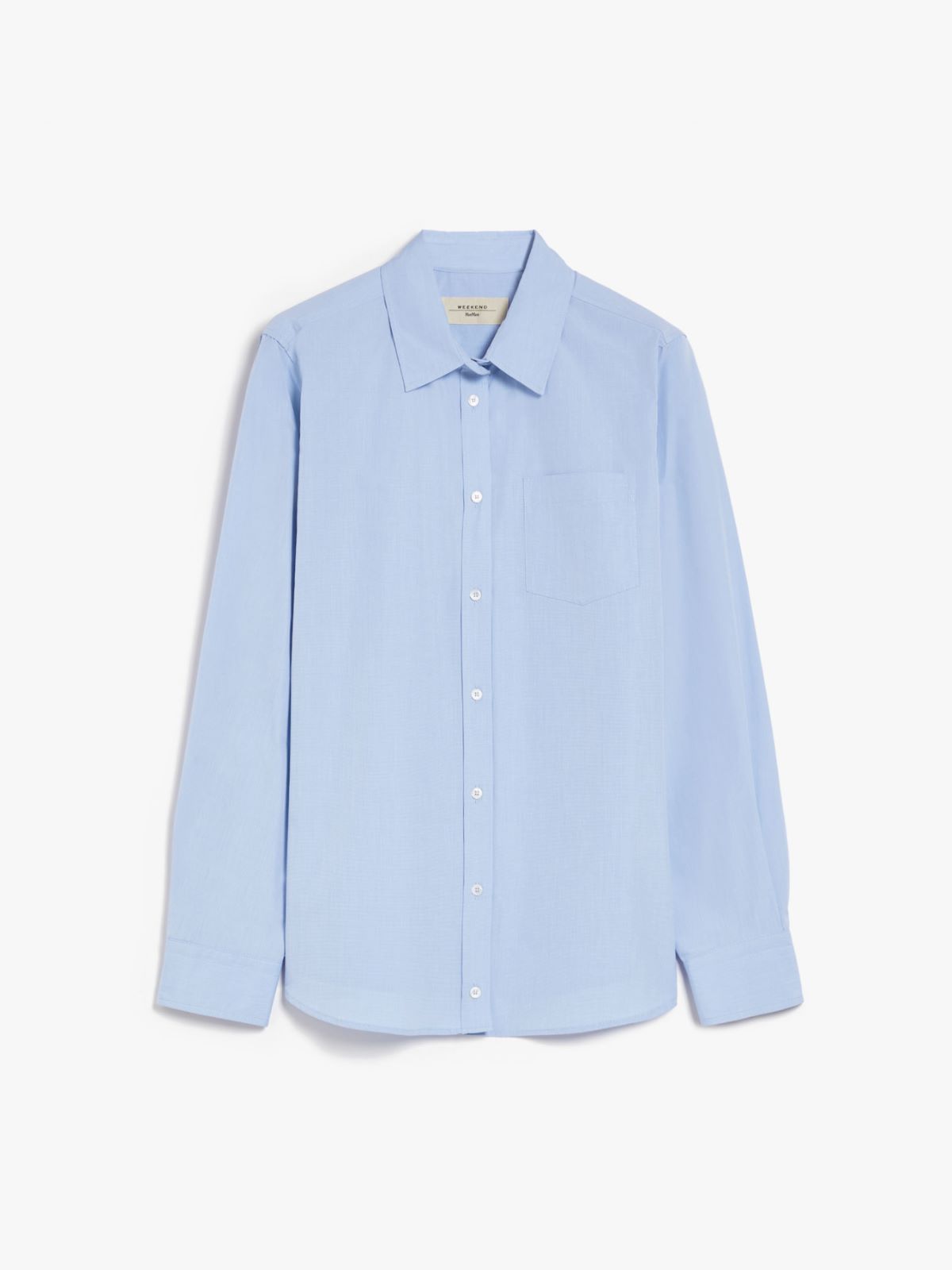 Straight poplin shirt