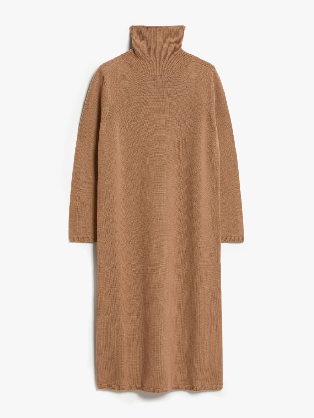 Wool polo-neck dress