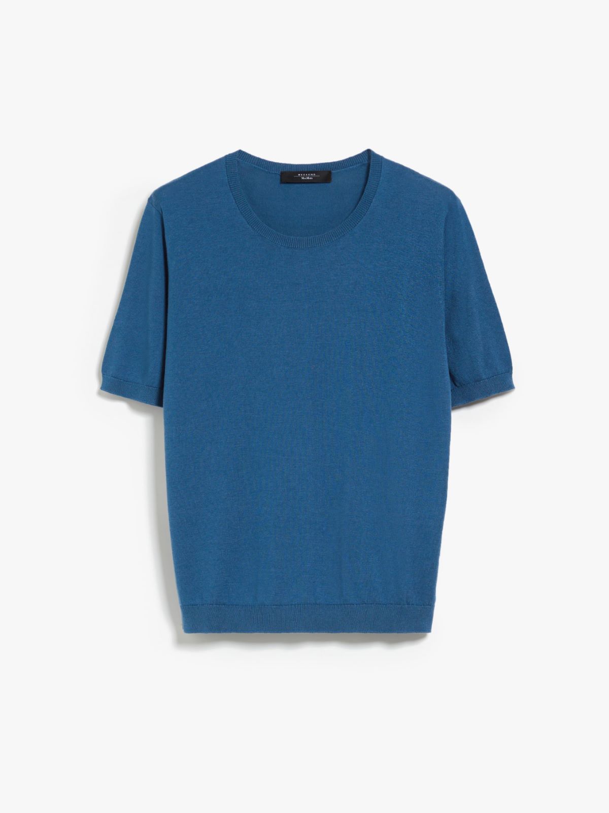 Silk and cotton yarn T-shirt