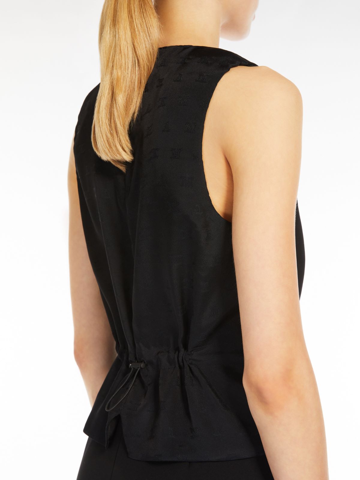 Viscose jersey waistcoat