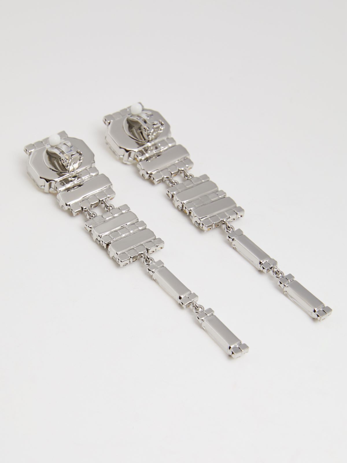 Rhinestone drop earrings