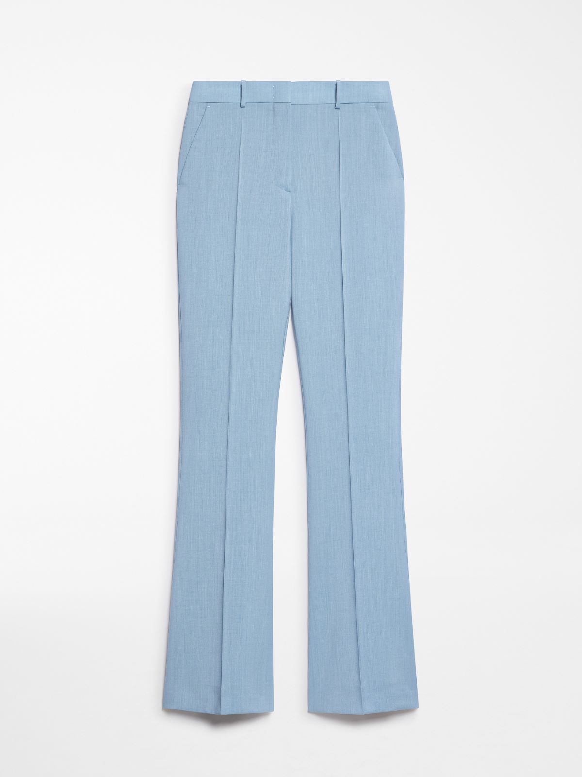 Flared slim-fit trousers