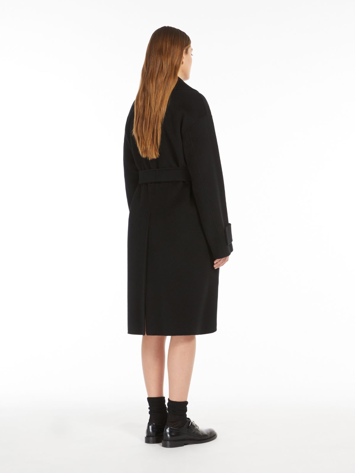 Wool single-breasted coat