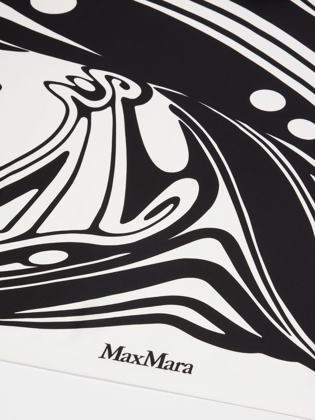 Printed silk oversized yoke